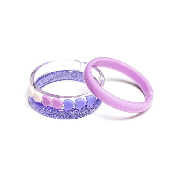 PULSERAS HEARTS LILAC SHADES