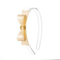 DIADEMA GOLD BOW PEARLIZED