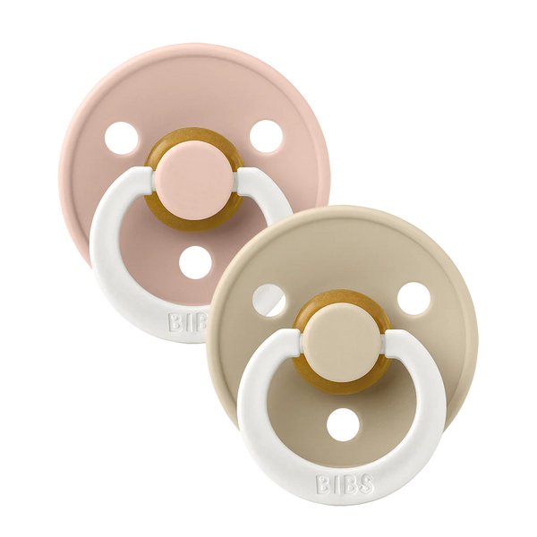 CHUPÓN BIBS COLOUR GLOW 2 PACK BLUSH/VANILLA 6-18 MESES