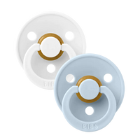 CHUPÓN BIBS COLOUR 2 PACK WHITE/BABY BLUE 3-6 MESES