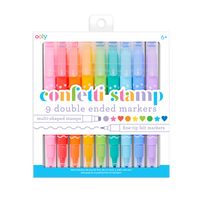 CONFETTI STAMP: PLUMONES DOBLE PUNTA