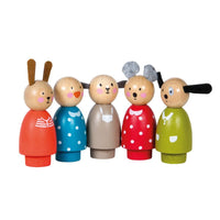 MUÑEQUITOS DE MADERA THE BIG FAMILY