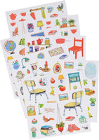 LIBRO PARA COLOREAR CON STICKERS (La Grande Famille)