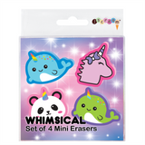 WHIMSICAL MINI ERASER SET