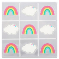 RAINBOW LUCITE TIC TAC TOE