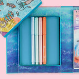 JUEGO DE COLOREAR SEA LIFE PLUMONES CON BRILLITOS