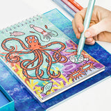 JUEGO DE COLOREAR SEA LIFE PLUMONES CON BRILLITOS