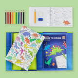 JUEGO DE COLOREAR HOW TO DRAW - DINOSAURS