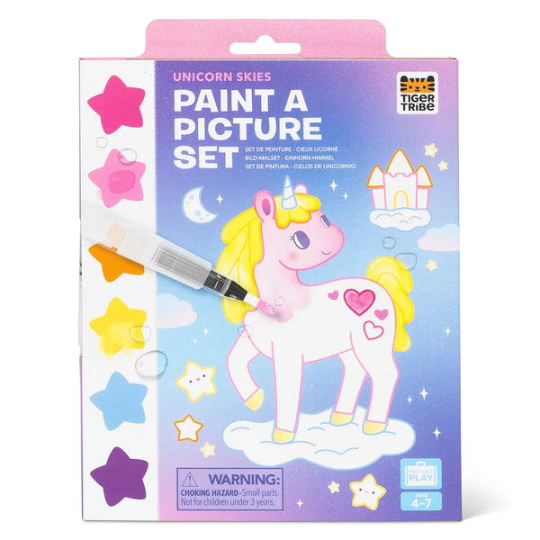 PAINT A PICTURE SET UNICORN SKIES