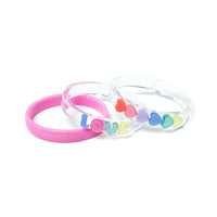 PULSERAS LOVE & HEARTS PASTEL PEARLIZED