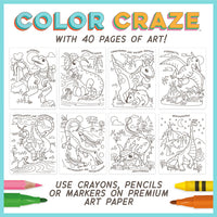 LIBRO DE COLOREAR COLOR CRAZE (DINO)