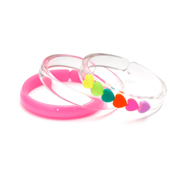 PULSERAS HEARTS NEON