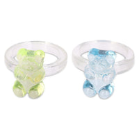 GUMMY BEAR RING SET OF 4