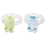 GUMMY BEAR RING SET OF 4