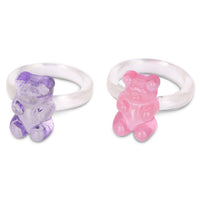 GUMMY BEAR RING SET OF 4
