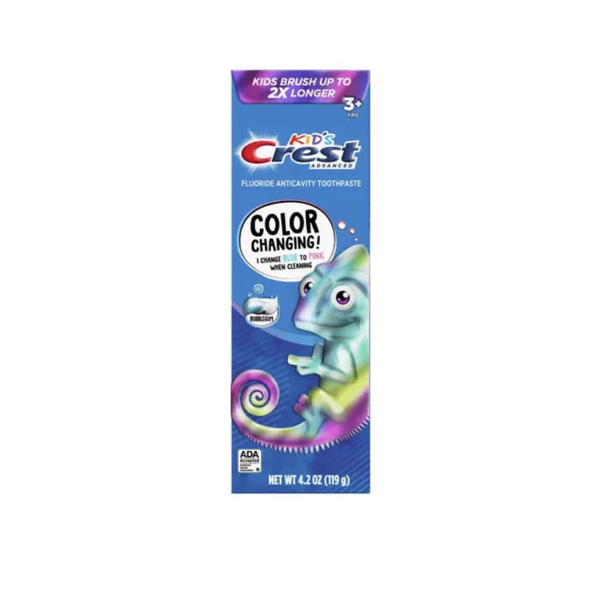 PASTA DE DIENTES CREST KIDS COLOR CHANGING (BUBBLEGUM)