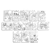 TARJETAS PARA COLOREAR HIDDEN PATTERN MONSTER ALIENS