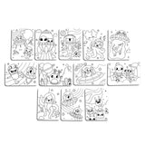 TARJETAS PARA COLOREAR HIDDEN PATTERN MONSTER ALIENS