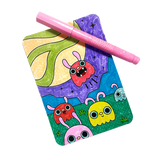 TARJETAS PARA COLOREAR HIDDEN PATTERN MONSTER ALIENS