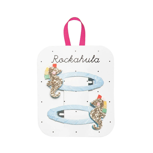 CLIPS GLITTER RAINBOW SEAHORSE