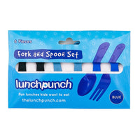 SET DE MINI TENEDORES Y CUCHARAS (Blue)