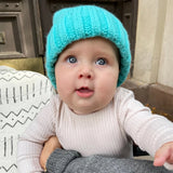 GORRITO TEJIDO NEÓN AQUA (6-18 meses)