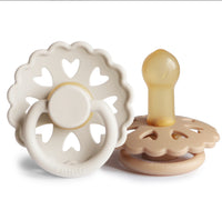 PAQUETE DE 2 CHUPONES ANDERSEN (CREAM / SILKY SATIN) 6-18 meses