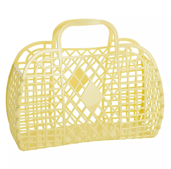 RETRO BASKET (Yellow) Large