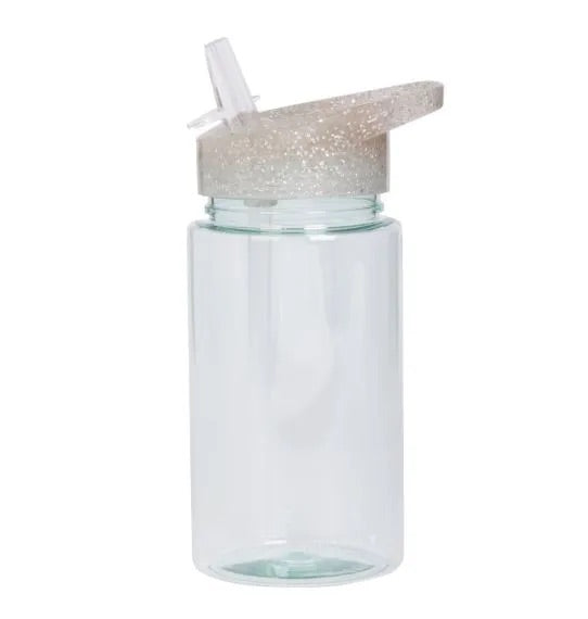 BOTELLA PARA AGUA DE TRITAN (Glitter Silver)