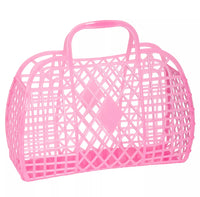 RETRO BASKET (Neón Pink Translucent) Large