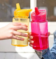 BOTELLA PARA AGUA DE TRITAN (Glitter Pink)