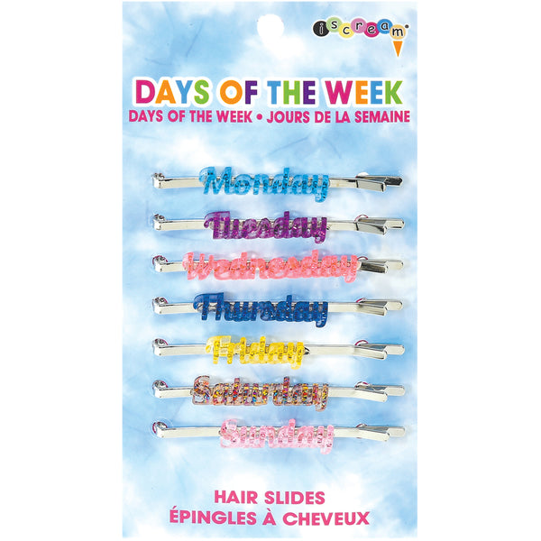 BROCHES PARA EL CABELLO (Days of the week)