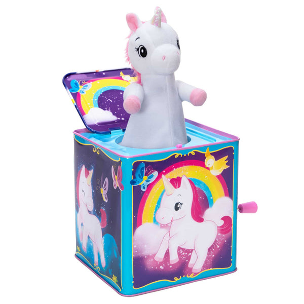 POP & GLOW UNICORN JACK IN THE BOX