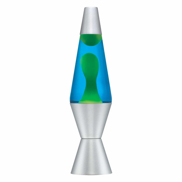 LAVA LAMP (blue/silver)