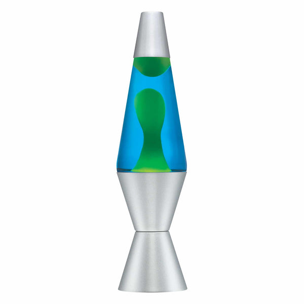 LAVA LAMP (blue/silver)