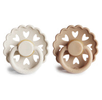 PAQUETE DE 2 CHUPONES ANDERSEN (CREAM / SILKY SATIN) 6-18 meses